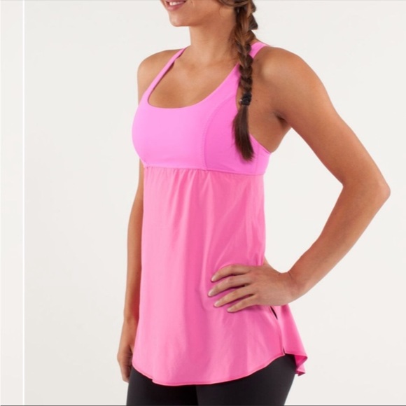 Lululemon Venus tank top women’s size 6 color hot pink - Picture 2 of 8